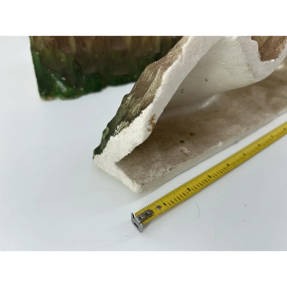 Vintage Molded Styrofoam Mountain Range Backdrop Set Of 2